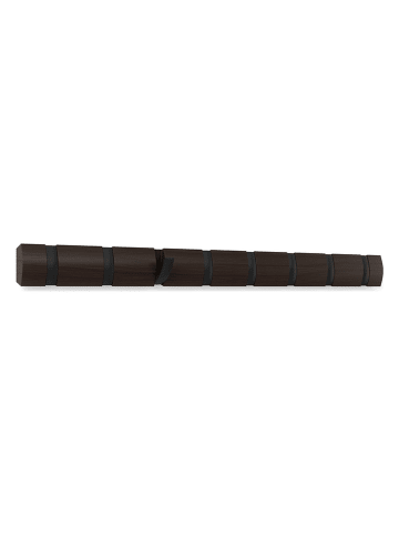umbra Garderobenleiste "Flip 8" in Braun - (B)81 x (H)6 x (T)3 cm
