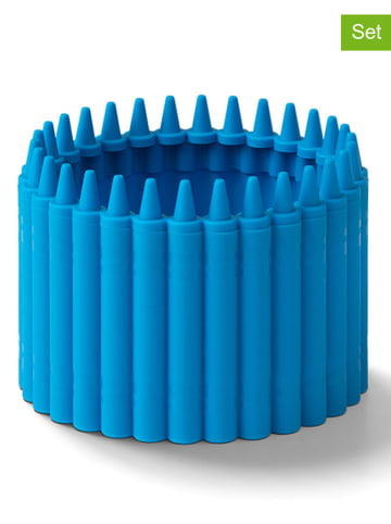Crayola Przyborniki (2 szt.) w kolorze niebieskim - wys. 6,4 x Ø 9 cm