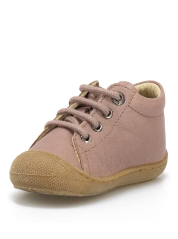 Naturino Skórzane sneakersy w kolorze szaroróżowym