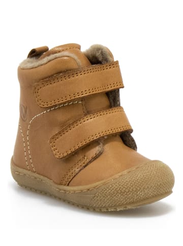 Naturino Leder-Winterboots in Hellbraun