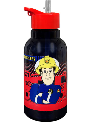 Feuerwehrmann Sam Drinkfles "Sam" zwart/rood - 460 ml