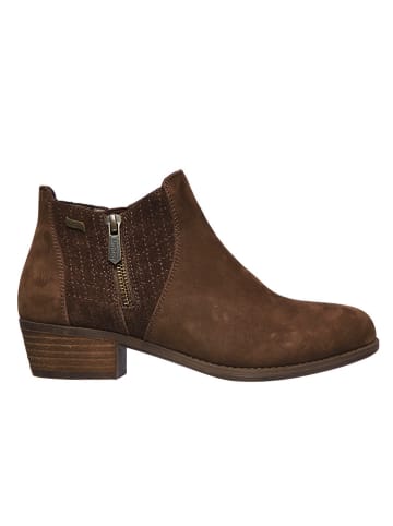 Skechers Leder-Ankle-Boots "Arch Fit Lasso-Classy Charmer" in Braun