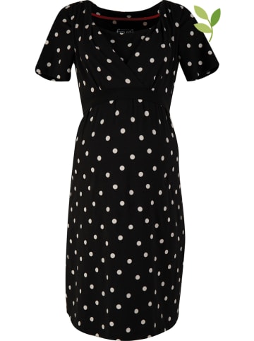 Frugi Sukienka "Delphine" w kolorze czarnym z funkcją karmienia