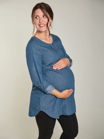 Frugi Tunika ciążowa w kolorze błękitnym