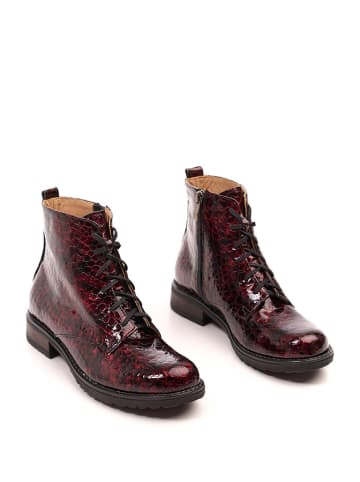 BOSCCOLO Leder-Boots in Rot