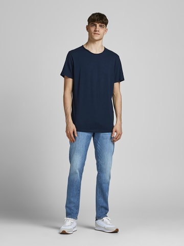 Jack & Jones Koszulka "Basher" w kolorze granatowym