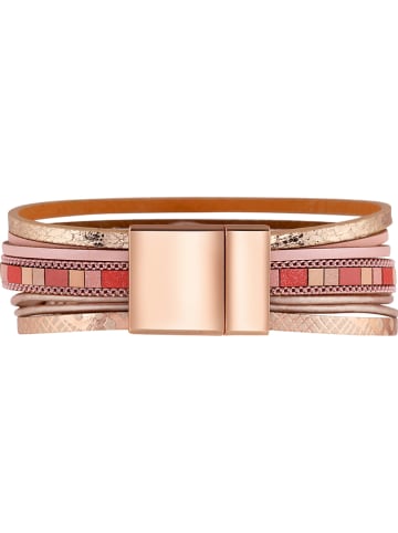 MENTHE À L'O Leder-Armband mit Kristallen