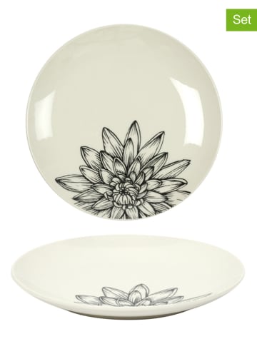 every ware 12er-Set: Frühstücksteller in Creme - Ø 20 cm