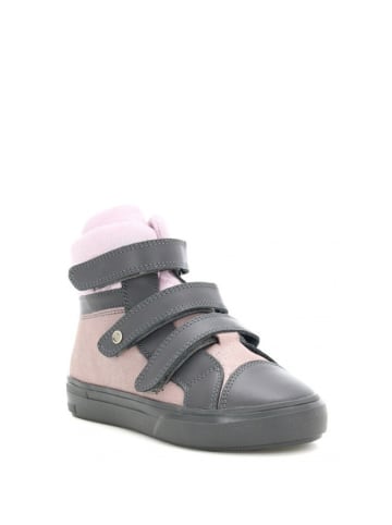 Bartek Skórzane sneakersy w kolorze szaro-różowym