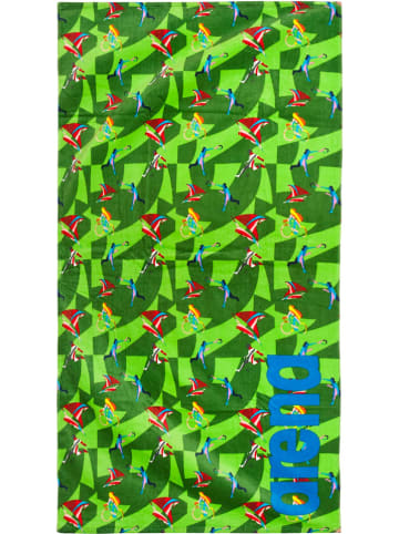 Arena Ręcznik kąpielowy "Multisport" w kolorze zielonym - 100 x 50 cm