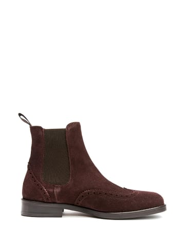 British Passport Leren chelseaboots bordeaux