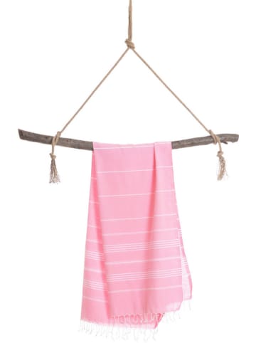 Towel to Go Strandtuch "Towel to Go - Ipanema" in Pink - (L)180 x (B)100 cm