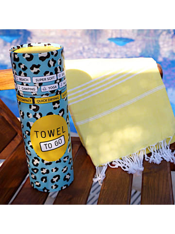 Towel to Go Strandtuch "Towel to Go - Ipanema" in Gelb - (L)180 x (B)100 cm