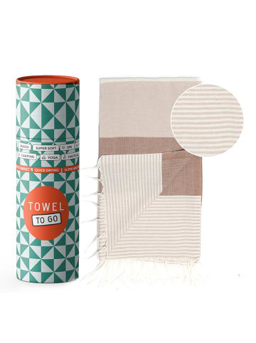 Towel to Go Strandtuch "Towel To Go" in Beige/ Hellbraun - (L)180 x (B)100 cm