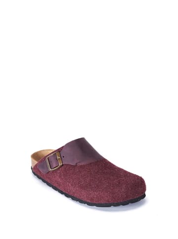 Mandel Pantoffels bruin/bordeaux