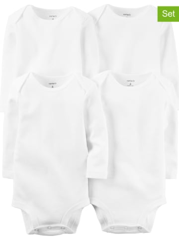 carter's 4er-Set: Bodys in Weiß