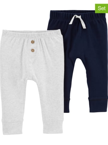 carter's 2er-Set: Hosen in Dunkelblau/ Grau