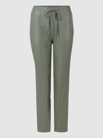 Rich & Royal Kunstlederhose in Grün