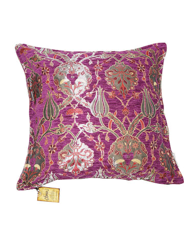 Ottoman Kissenhülle "Violeta" in Violett  - (L)45 x (B)45 cm