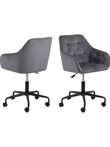 Actona Krzesło biurowe "Brooke" w kolorze ciemnoszarym - 59 x 88,5 x 58,5 cm