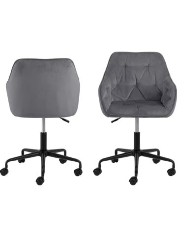 Actona Bürostuhl "Brooke" in Dunkelgrau - (B)59 x (H)88,5 x (T)58,5 cm