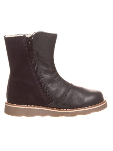 El Naturalista Leren winterlaarzen donkerblauw