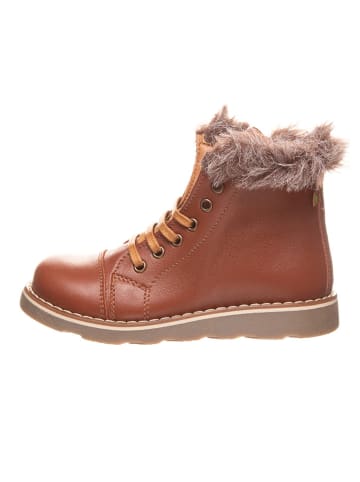 El Naturalista Leren winterboots lichtbruin