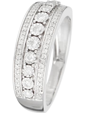 L'ARTISAN JOAILLIER Weißgold-Ring "Rosaline" mit Diamanten