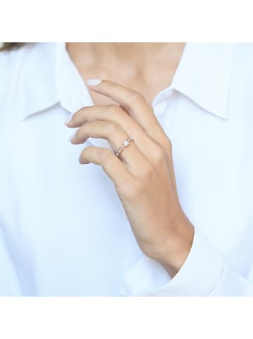 CARATELLI Gouden ring "La promise" met diamanten