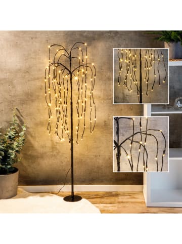 Hollybell Led-weideboom zwart - (H)120 cm