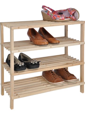 Profiline 4-poziomowy stojak na buty w kolorze jasnobrązowym  - (S)54 x (W)52 x (G)26 cm