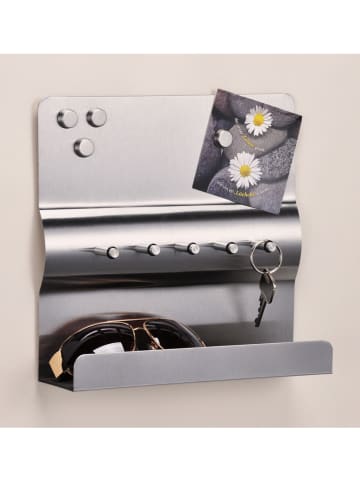 Profiline Uchwyt na klucz w kolorze srebrnym  - (S)25 x (W)24 x (G)6,5 cm
