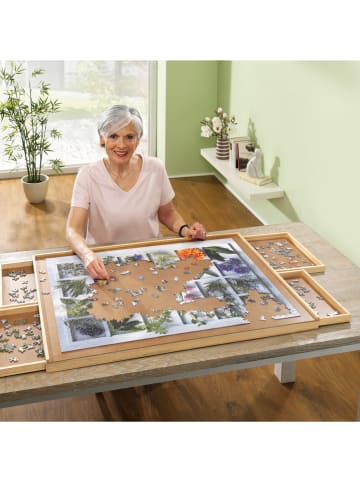 Profiline Puzzletisch in Hellbraun - (B)90 x (H)4,5 x (T)67 cm
