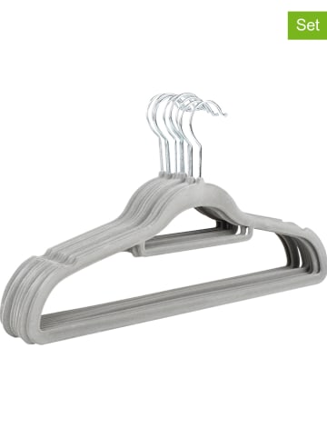 Nordheim 12-delige set: kledinghangers grijs - (L)41,5 x (B)22,5 cm
