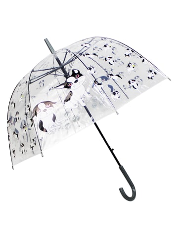 Le Monde du Parapluie Stockschirm in Transparent/ Weiß/ Schwarz - Ø 92 cm