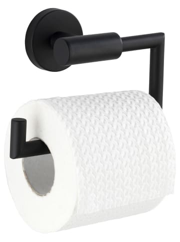 Wenko Toilettenpapierhalter "Bosio" in Schwarz - (B)15 x (H)10,5 x (T)6,5 cm