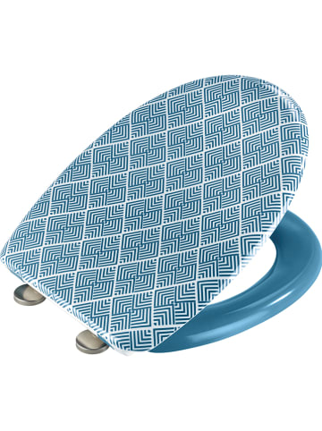 Wenko Easyclose-toiletbril "Atacama" blauw