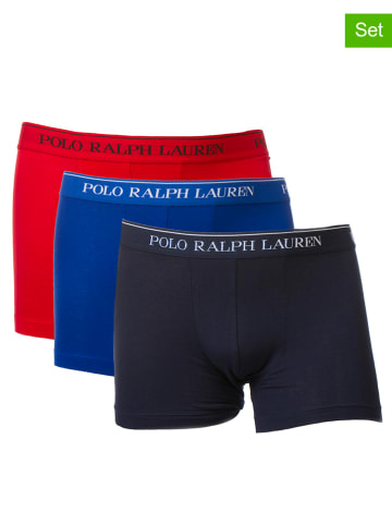 Ralph Lauren Underwear 3-delige set: boxershorts donkerblauw/blauw/rood