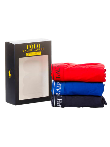 Ralph Lauren Underwear 3-delige set: boxershorts donkerblauw/blauw/rood