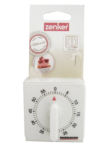 Zenker Minutnik "Patis" w kolorze białym - 7 x 7 x 5 cm