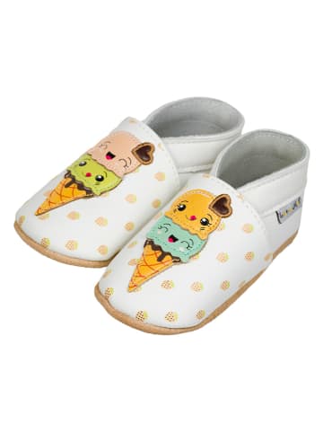 Lait et Miel Leren kruipschoenen "Ice Cream" meerkleurig