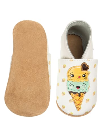 Lait et Miel Leder-Krabbelschuhe "Ice Cream" in Bunt