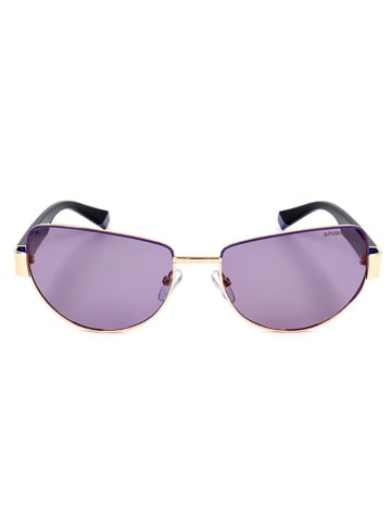 Polaroid Damskie okulary przeciwsłoneczne w kolorze czarno-fioletowym