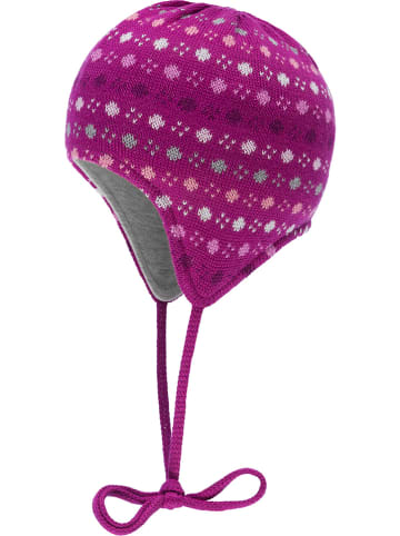 Döll Strickmütze in Fuchsia