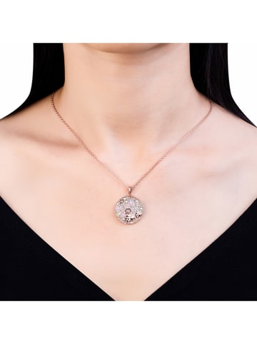 Park Avenue Rosévergold. Halskette mit Swarovski Kristallen - (L)42 cm
