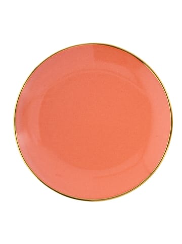DUKA Frühstücksteller in Gold/ Orange - Ø 21 cm