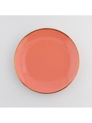 DUKA Frühstücksteller in Gold/ Orange - Ø 21 cm