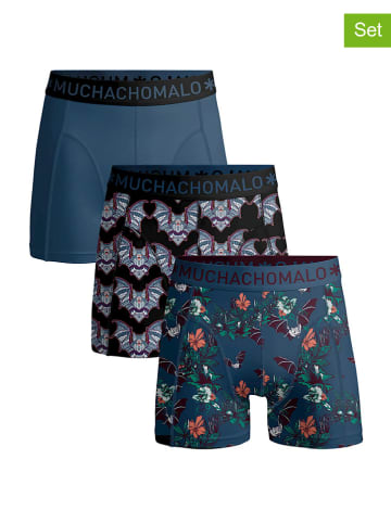 Muchachomalo 3er-Set: Boxershorts in Dunkelblau/ Bunt