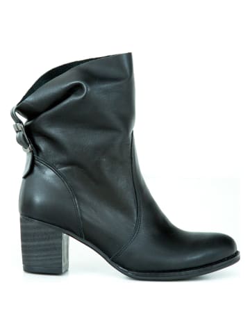 Zapato Leder-Stiefeletten in Schwarz