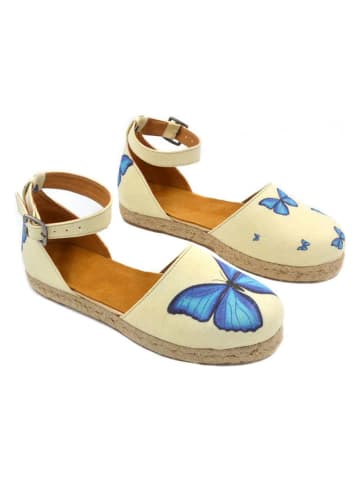 Calceo Espadrilles in Blau/ Beige